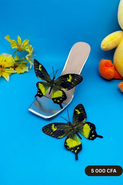 Papillon Amovible Chaussure Citron